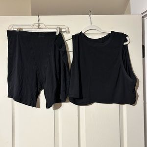 SKIMS 2X/3X two piece loungewear / sleep set